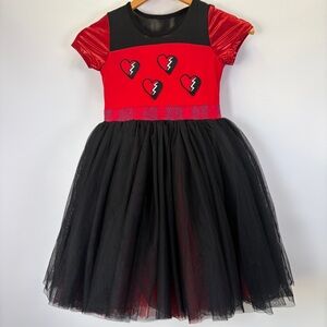 Taylor Joelle Rise of Red Descendants Inspired‎ Tutu Dress Heartbreaker Size 8